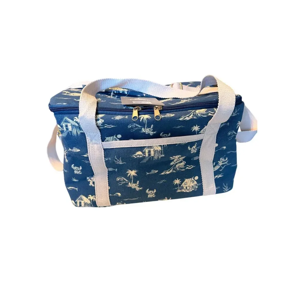 Disney Stitch Soft Sided Canvas Insulated Cooler Bag with Handles and Strap NEW